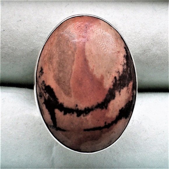 HUGE Jay King Drt Sterling Silver 925 Picture Jasper Cocktail Dinner Ring 14 g. - Picture 4 of 11